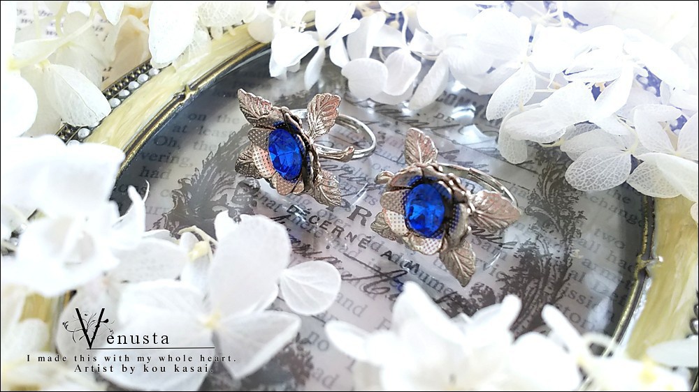 *セット/サファイアのリング-ヴィンテージ-*