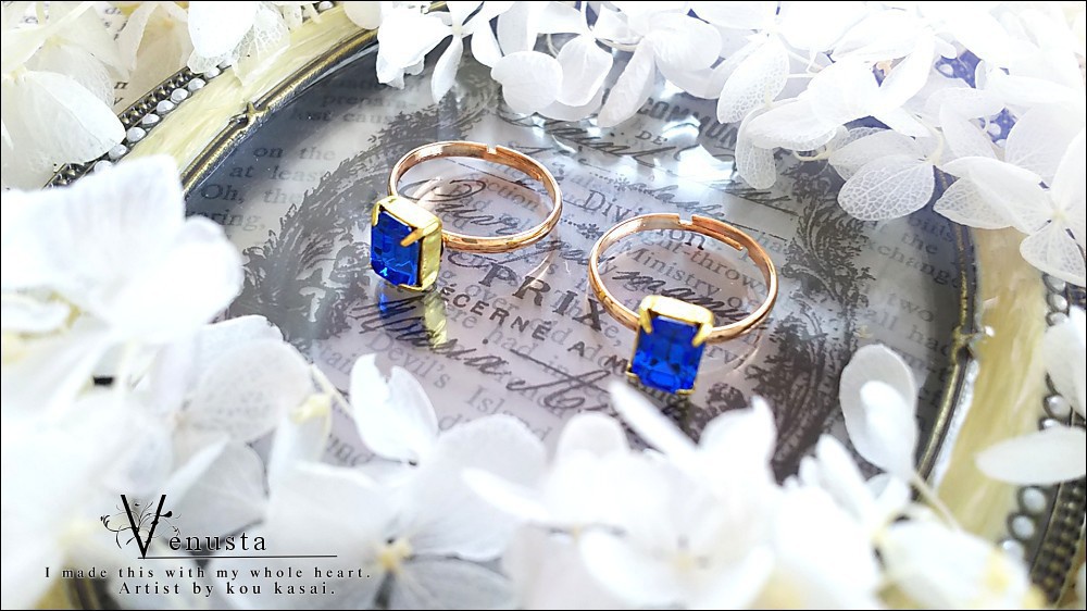 *セット/サファイアのリング-ヴィンテージ-*