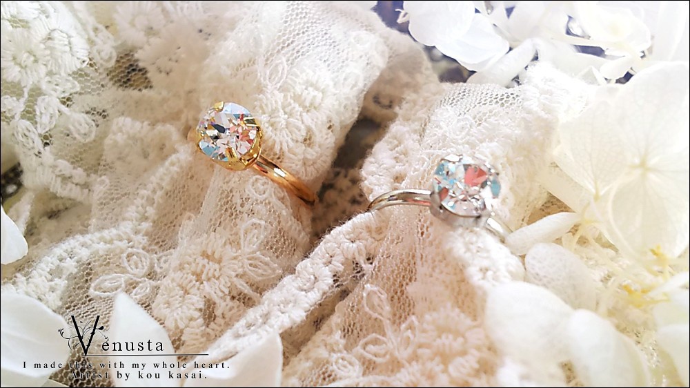 *スワロフスキーの一粒リング/買い合わせ専用-*