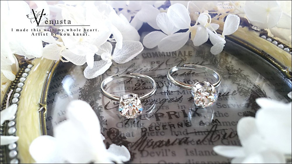 *スワロフスキーの一粒リング/買い合わせ専用-*