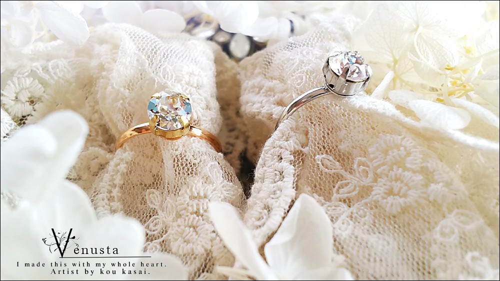 *スワロフスキーの一粒リング/買い合わせ専用-*