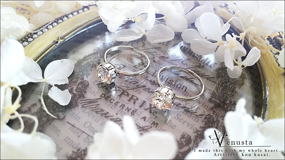 *スワロフスキーの一粒リング/買い合わせ専用-*