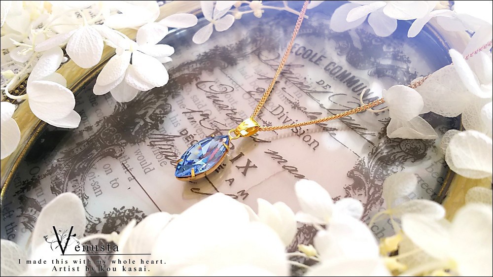 *上品なライトサファイアのネックレス-ヴィンテージ-*