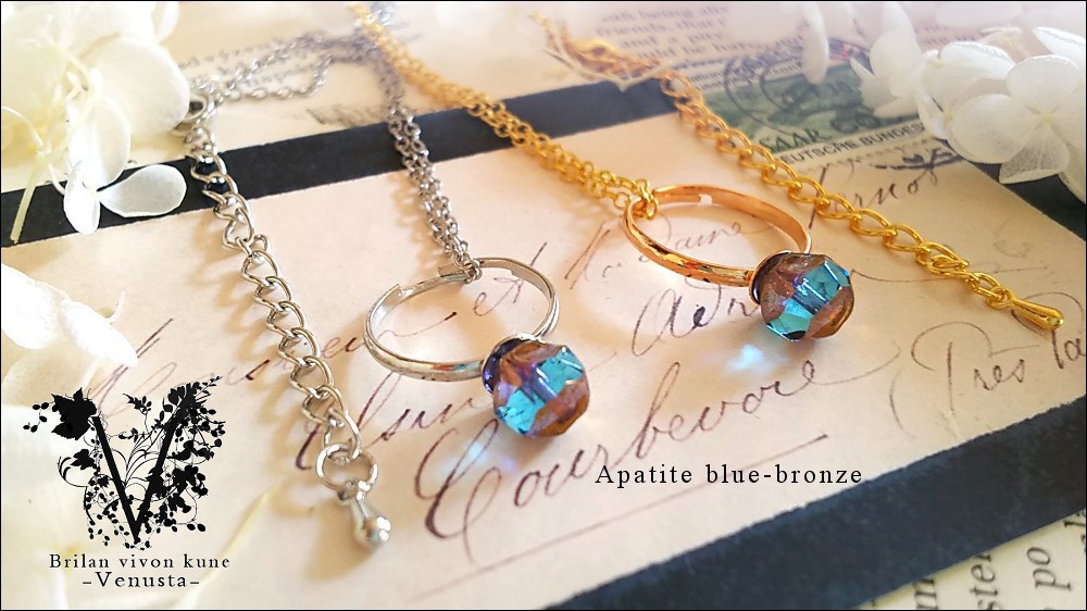 *一粒鉱石リングネックレス*