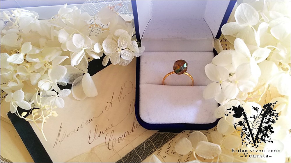 *一粒鉱石リングネックレス*