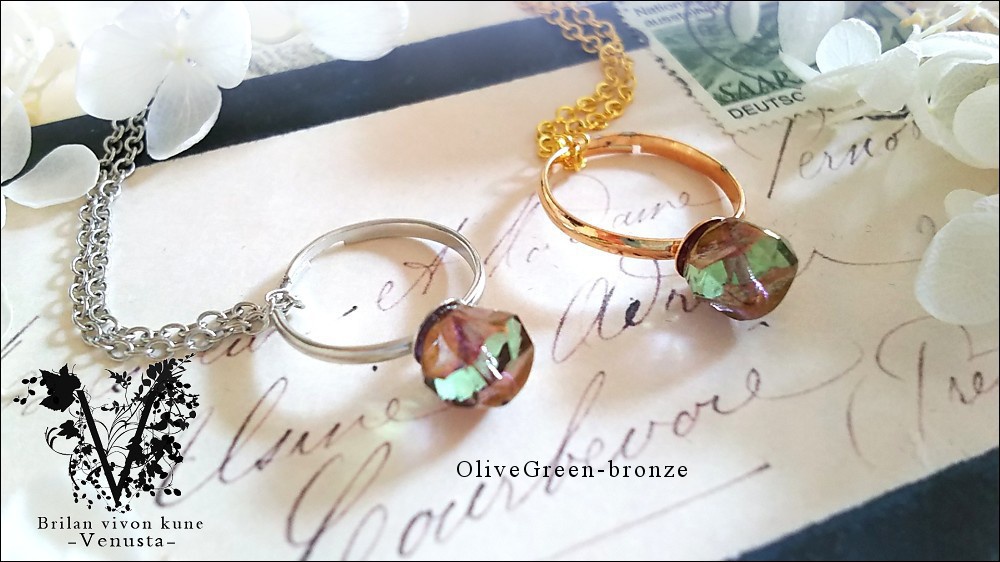 *一粒鉱石リングネックレス*