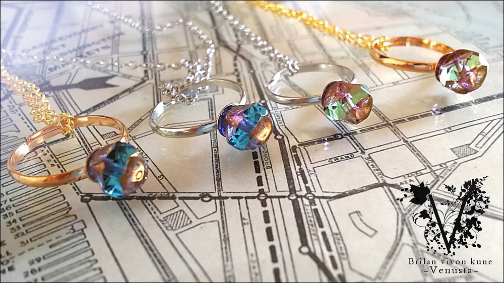 *一粒鉱石リングネックレス*