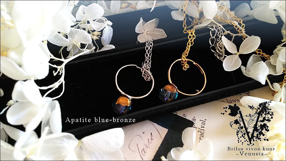 *一粒鉱石リングネックレス*