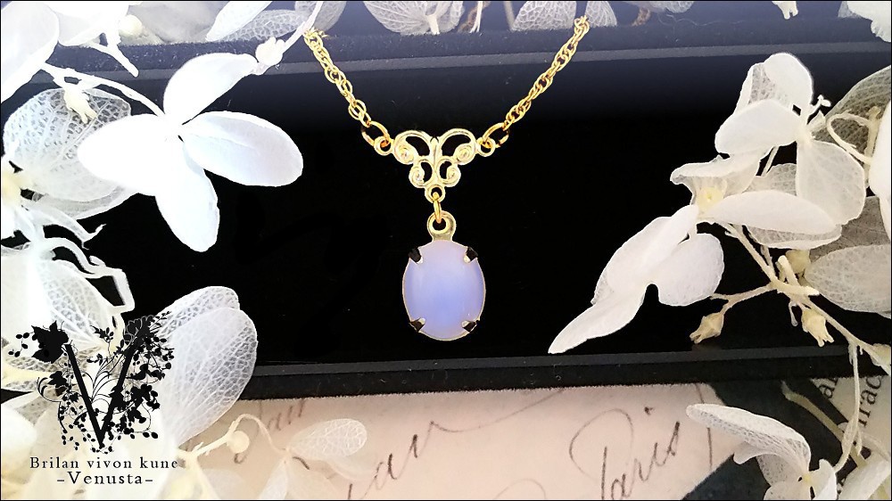 *上品なMoonStoneNecklace-Vintage-*
