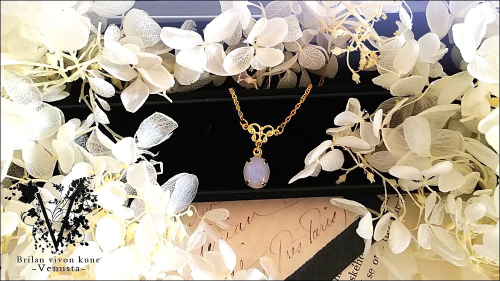 *上品なMoonStoneNecklace-Vintage-*