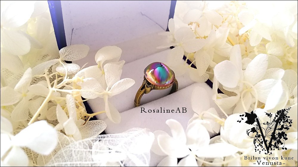 *魅惑の艶やかガラスリング-ヴィンテージ-*