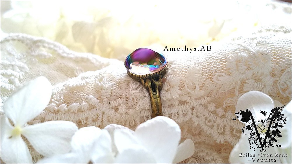 *魅惑の艶やかガラスリング-ヴィンテージ-*