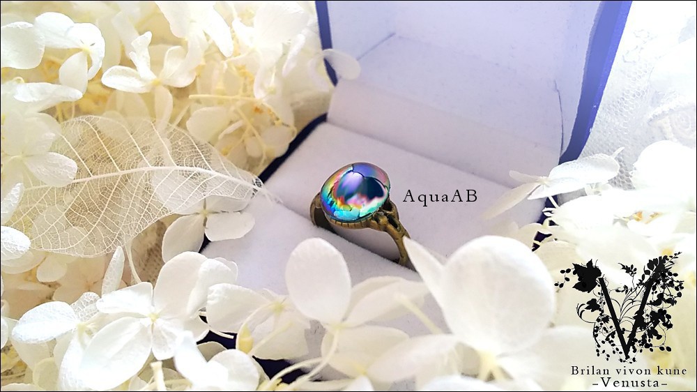 *魅惑の艶やかガラスリング-ヴィンテージ-*