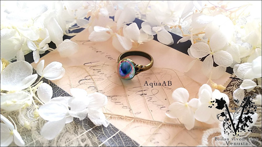 *魅惑の艶やかガラスリング-ヴィンテージ-*