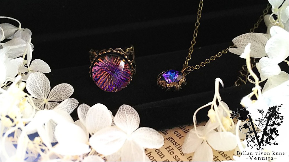 *ヘリオトロープのヴィンテージリング-金古美-*