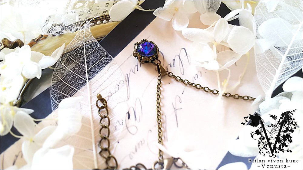 *ヘリオトロープのヴィンテージリング-金古美-*