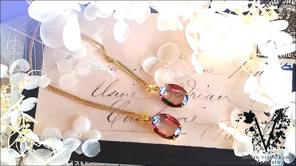 *アイリスのシンプルネックレス-ヴィンテージ-*