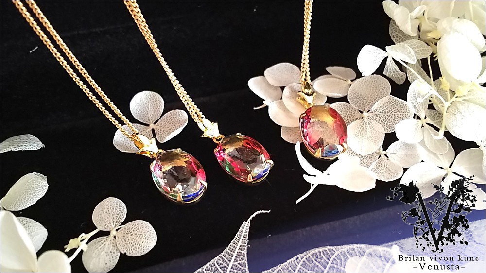 *アイリスのシンプルネックレス-ヴィンテージ-*