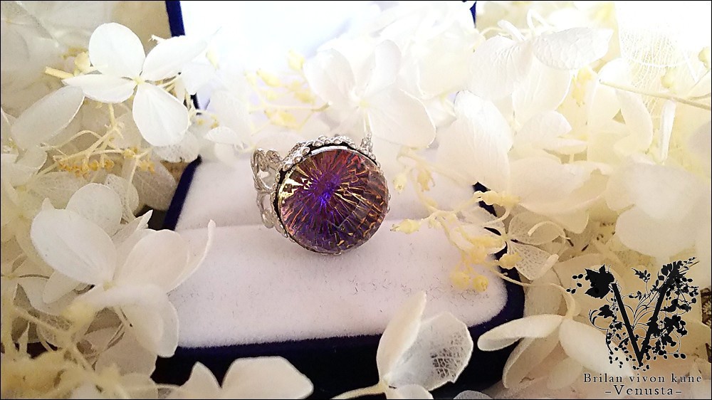 *ヘリオトロープのヴィンテージリング-シルバー-*