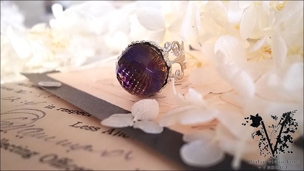 *ヘリオトロープのヴィンテージリング-シルバー-*