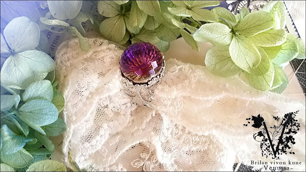 *ヘリオトロープのヴィンテージリング-シルバー-*