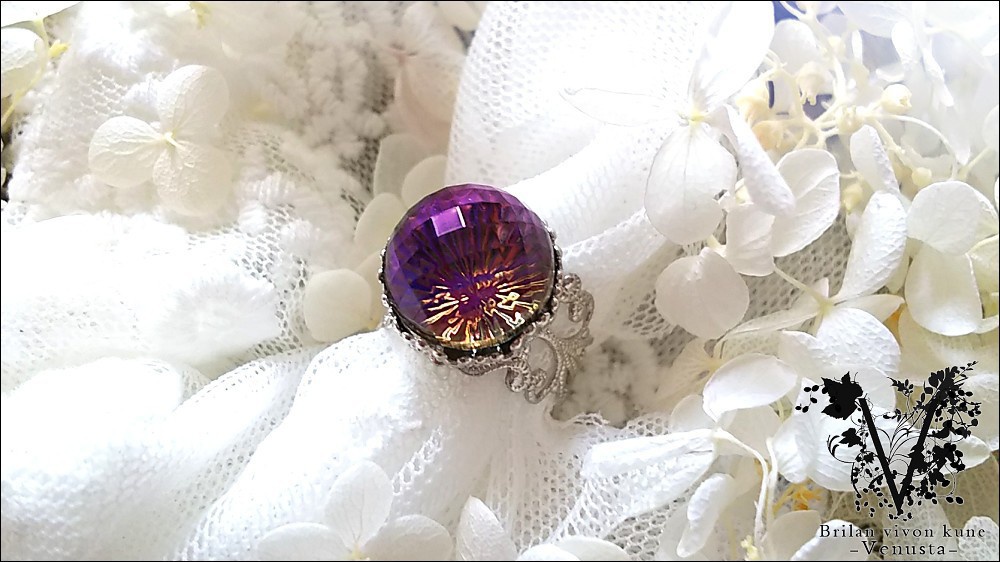 *ヘリオトロープのヴィンテージリング-シルバー-*