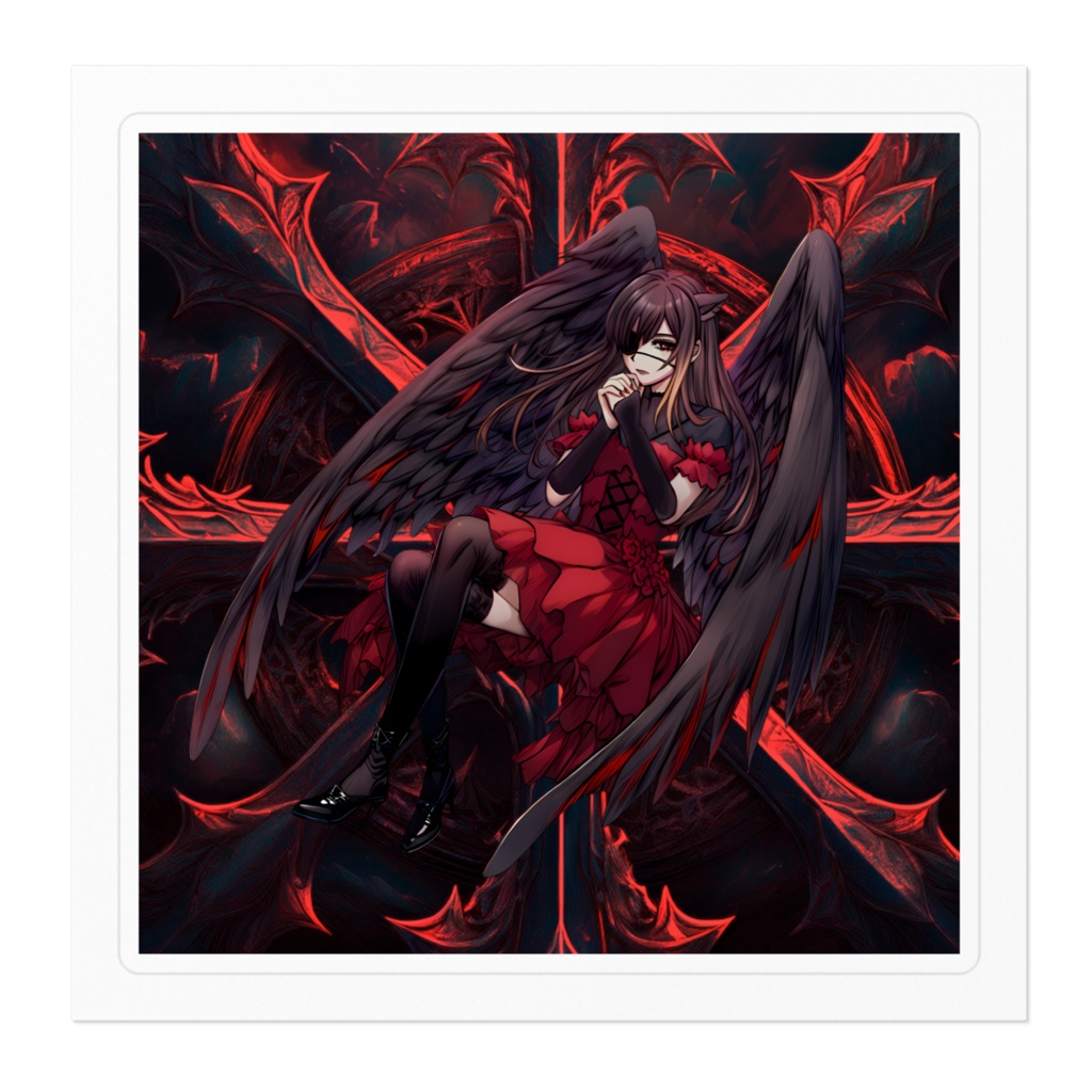 LAST EDEN Akiha-ステッカー-