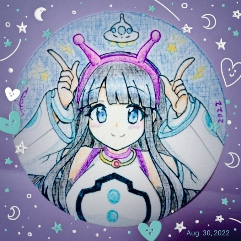 二次創作手描きイラストコースター