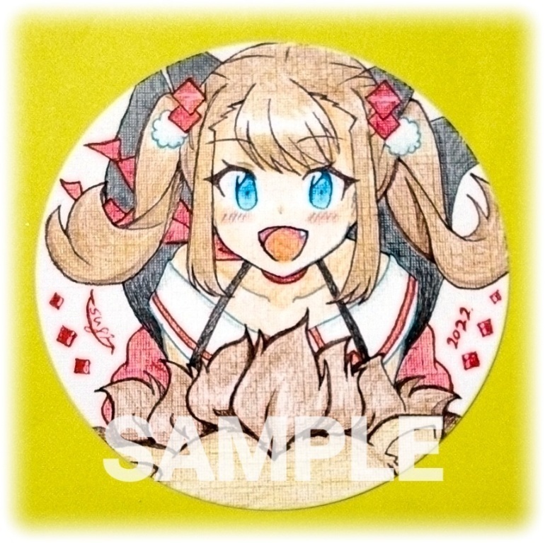 二次創作手描きイラストコースター