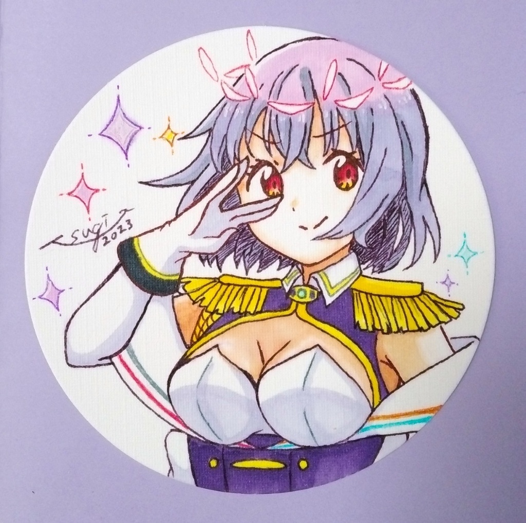 二次創作手描きイラストコースター