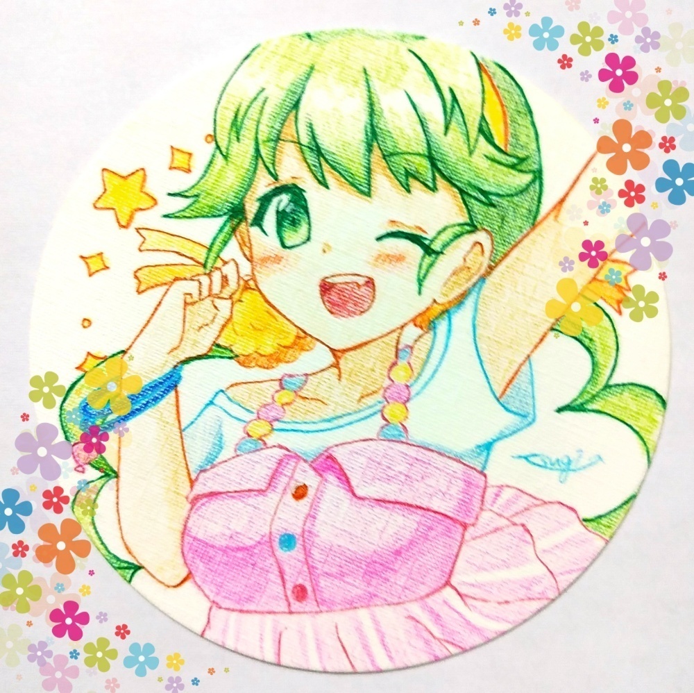 二次創作手描きイラストコースター