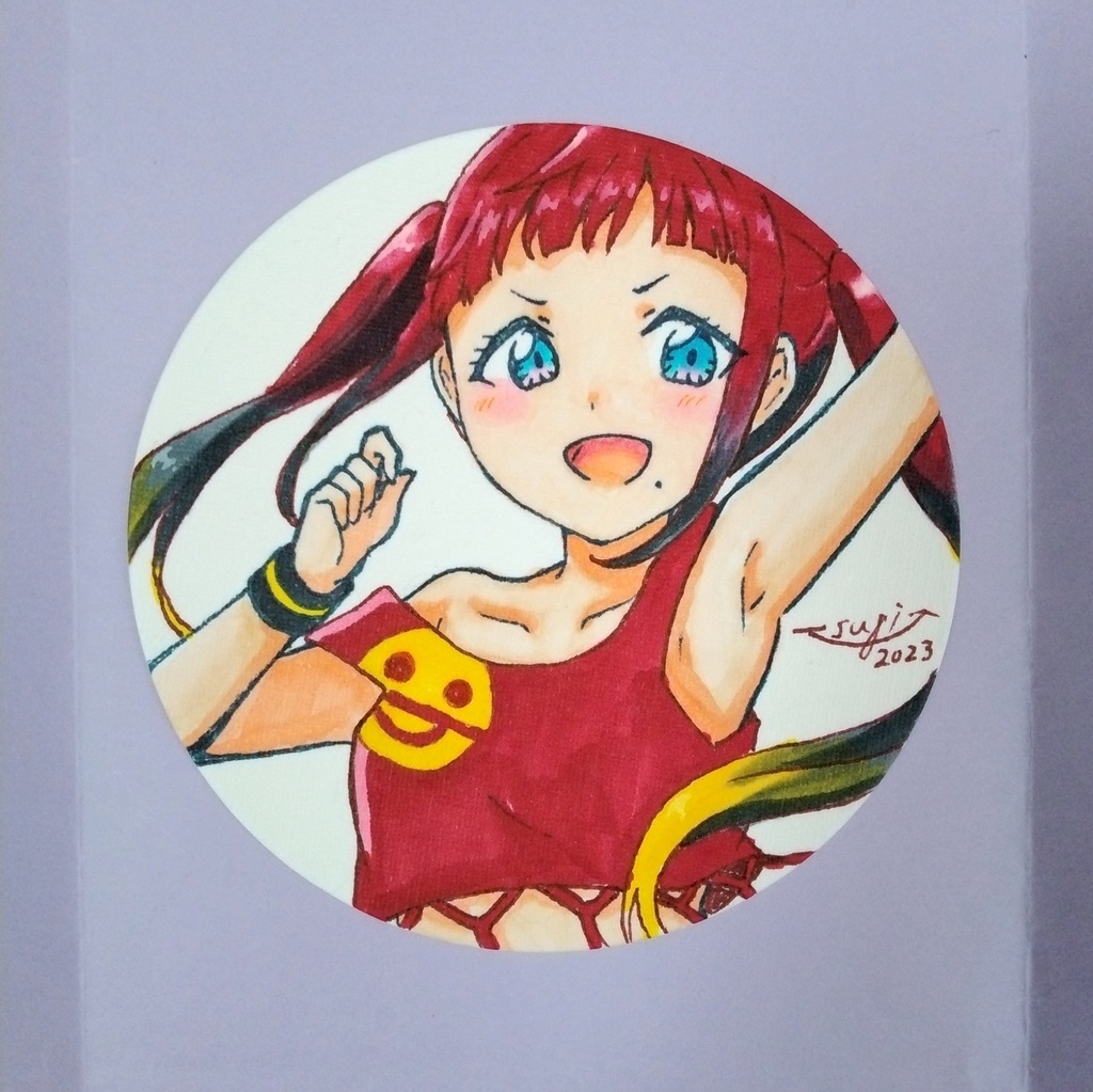 二次創作手描きイラストコースター