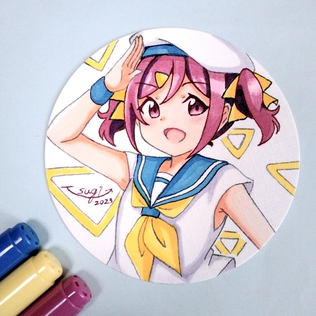 オリジナル手描きコースター