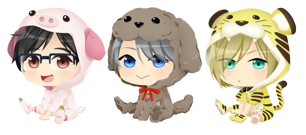 【YOI!!!】着ぐるみトリオアクキー