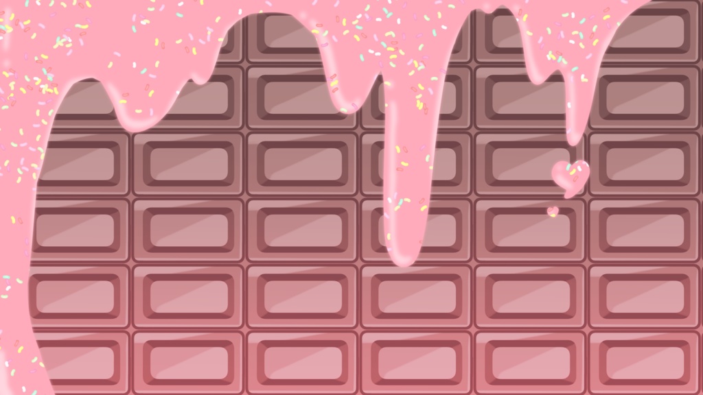 チョコレート柄サムネ素材