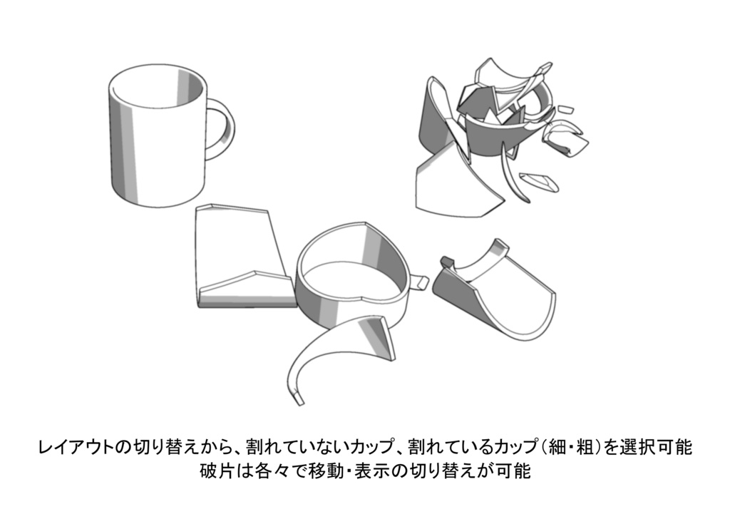 ≪割れる食器・花瓶≫cs3o
