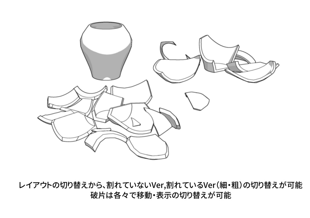 ≪割れる食器・花瓶≫cs3o