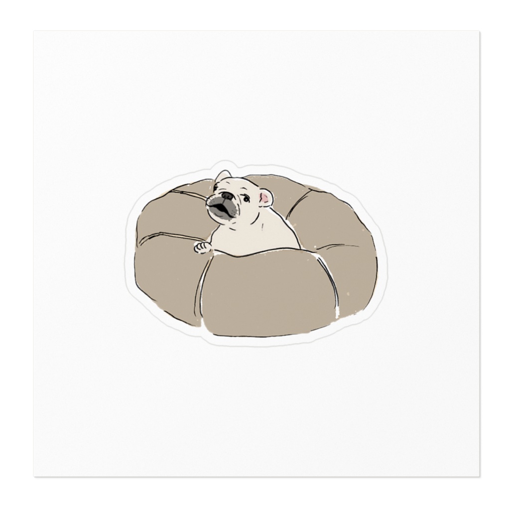 dog in cushion