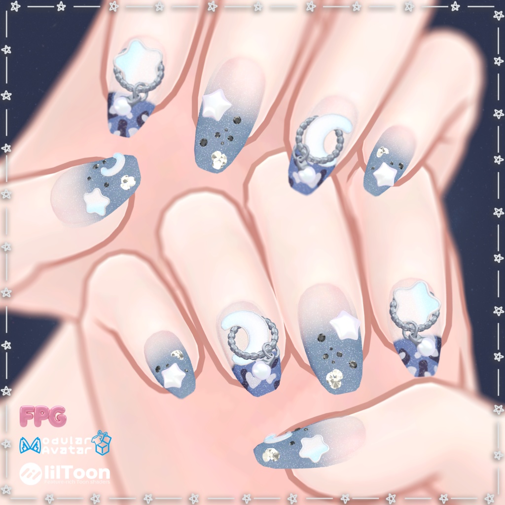 【Galaxy Pearl Dream Nail】🌌
