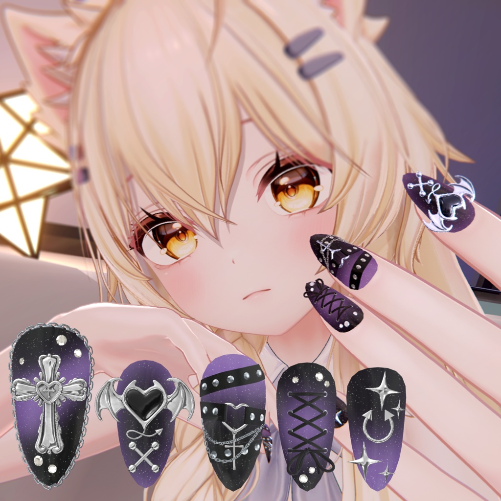🪙 GW SALE -30% 🪙 【Villain's Choker Nail】😈