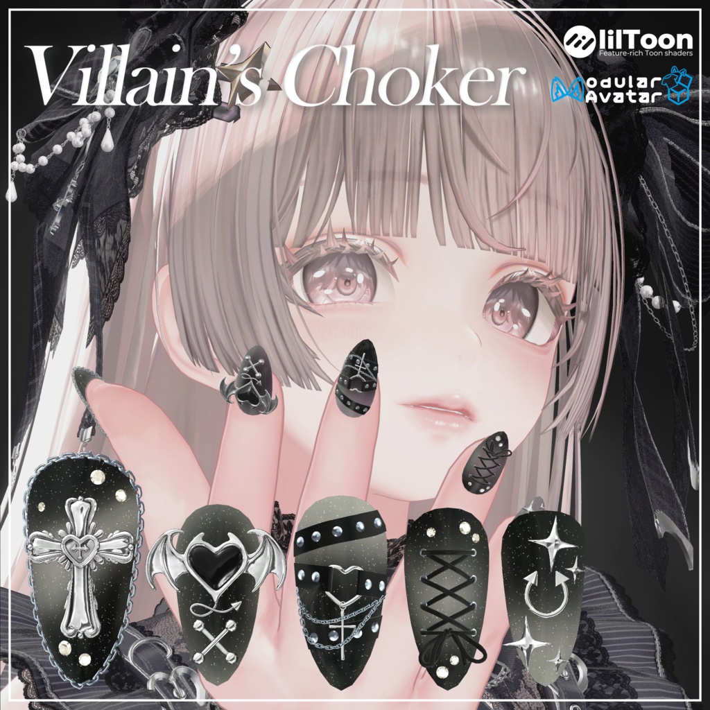 🪙 GW SALE -30% 🪙 【Villain's Choker Nail】😈