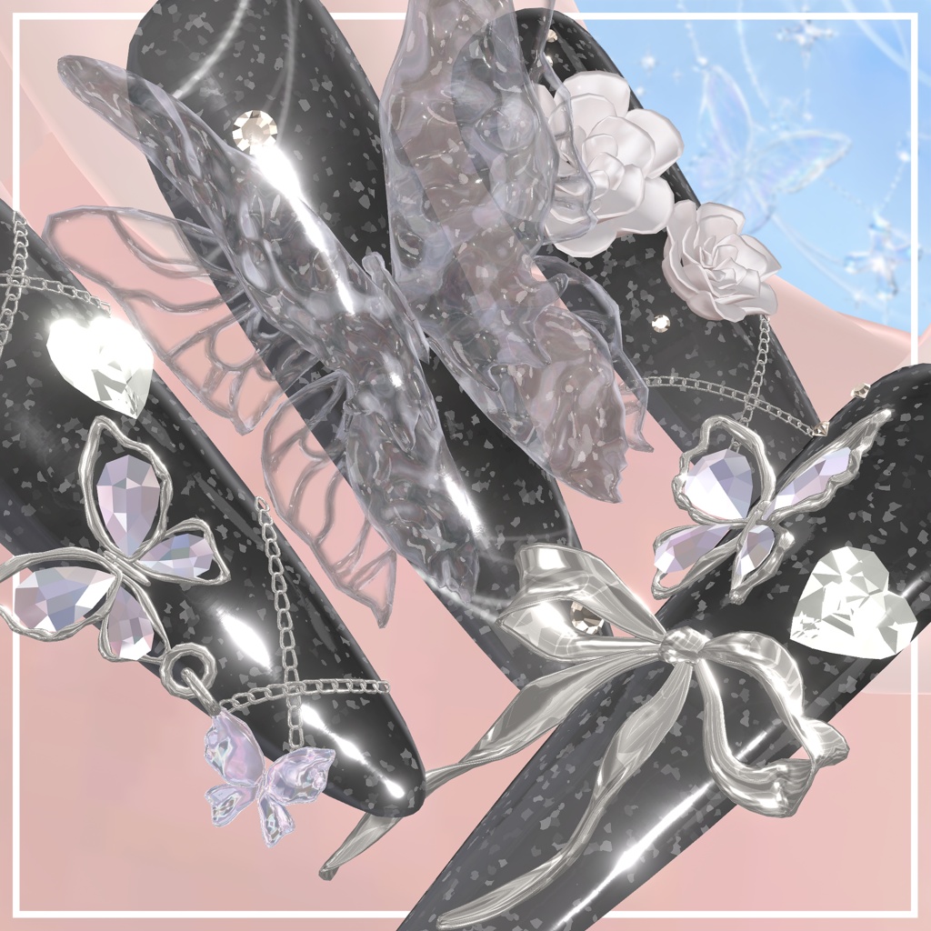 🔥🔥🔥50%HOT SALE🔥🔥🔥【HoneyButterFly Nail】🦋