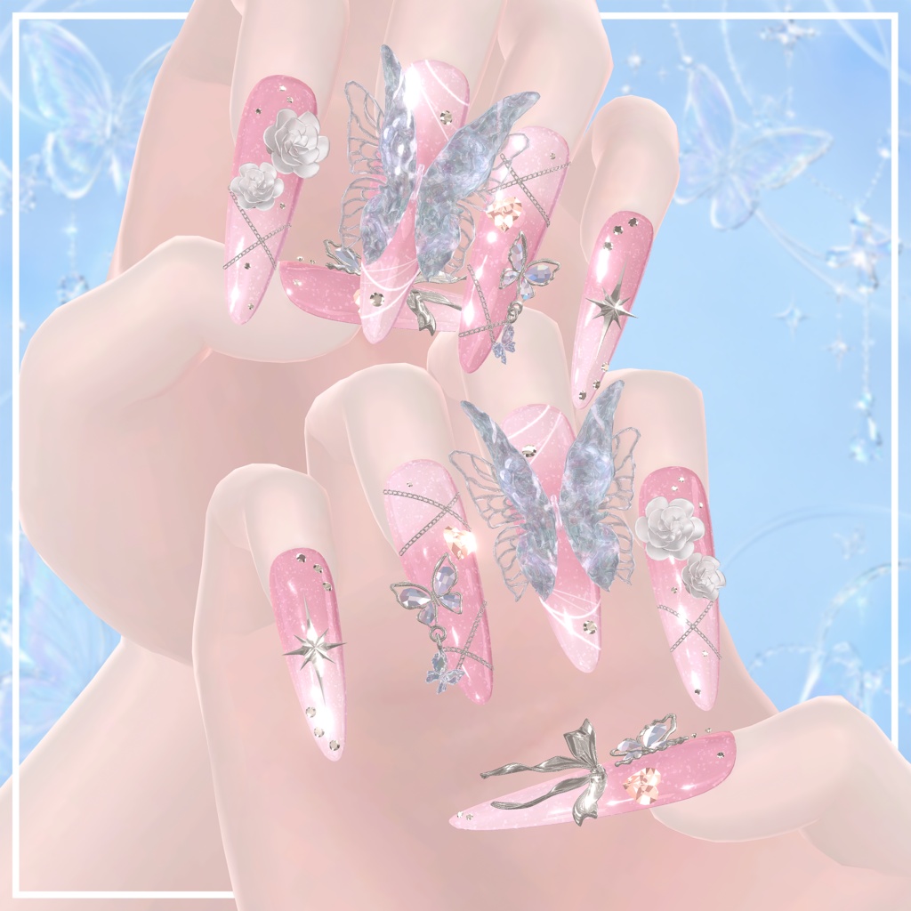 🔥🔥🔥50%HOT SALE🔥🔥🔥【HoneyButterFly Nail】🦋