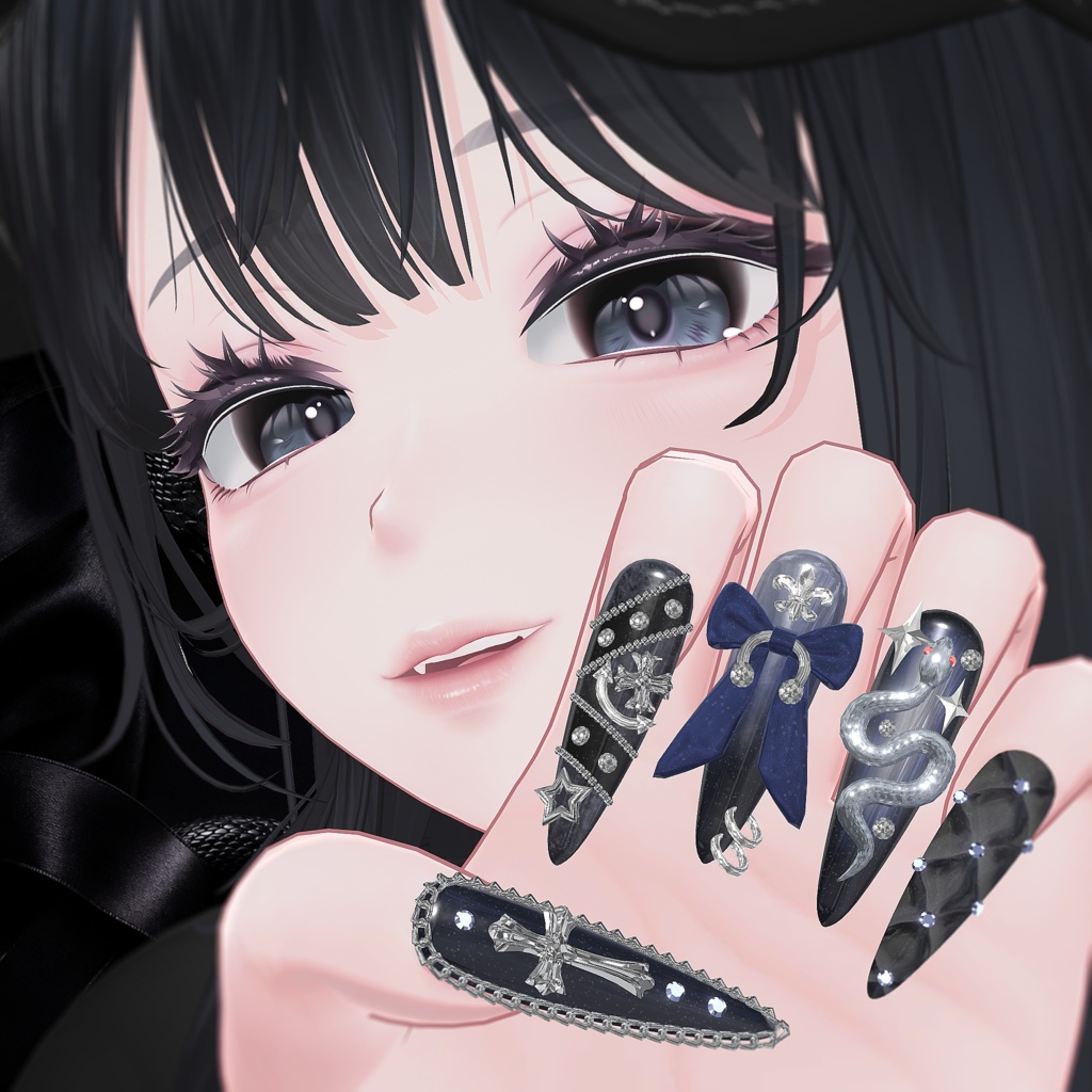 🔥🔥🔥50%HOTSALE🔥🔥🔥【DarkSnake Nail】🐍🎀