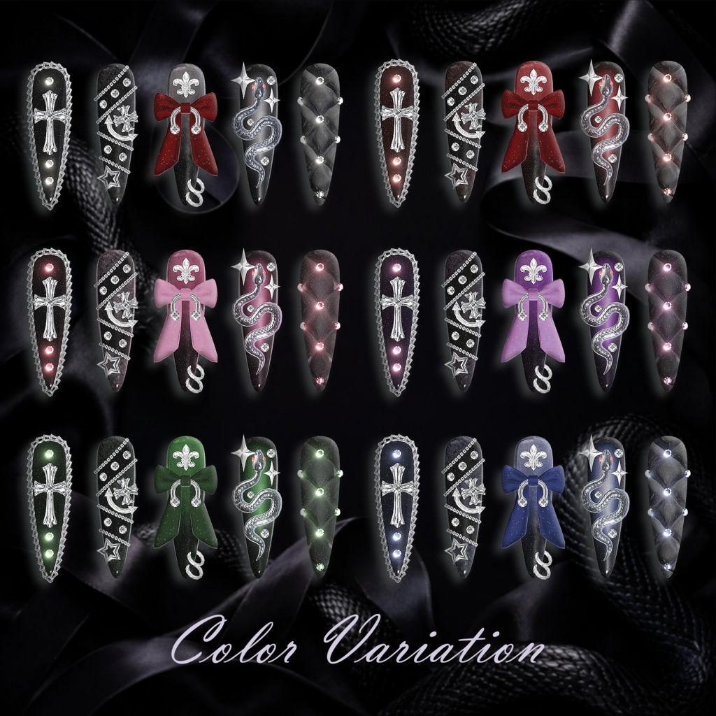 🔥🔥🔥50%HOTSALE🔥🔥🔥【DarkSnake Nail】🐍🎀