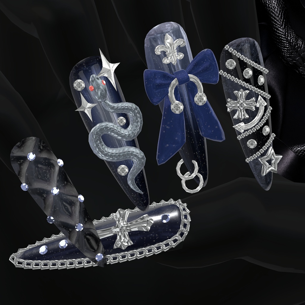 🔥🔥🔥50%HOTSALE🔥🔥🔥【DarkSnake Nail】🐍🎀