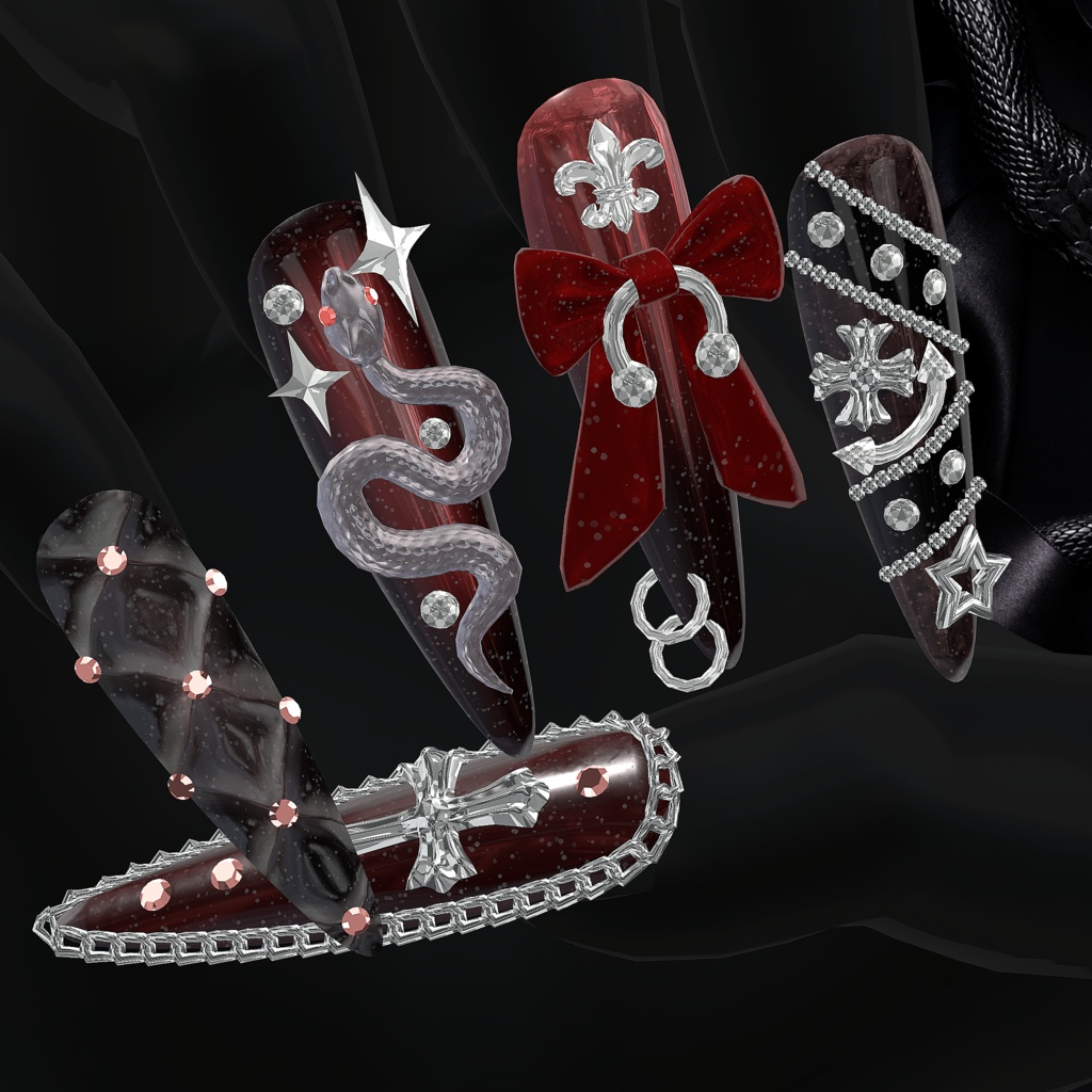 🔥🔥🔥50%HOTSALE🔥🔥🔥【DarkSnake Nail】🐍🎀