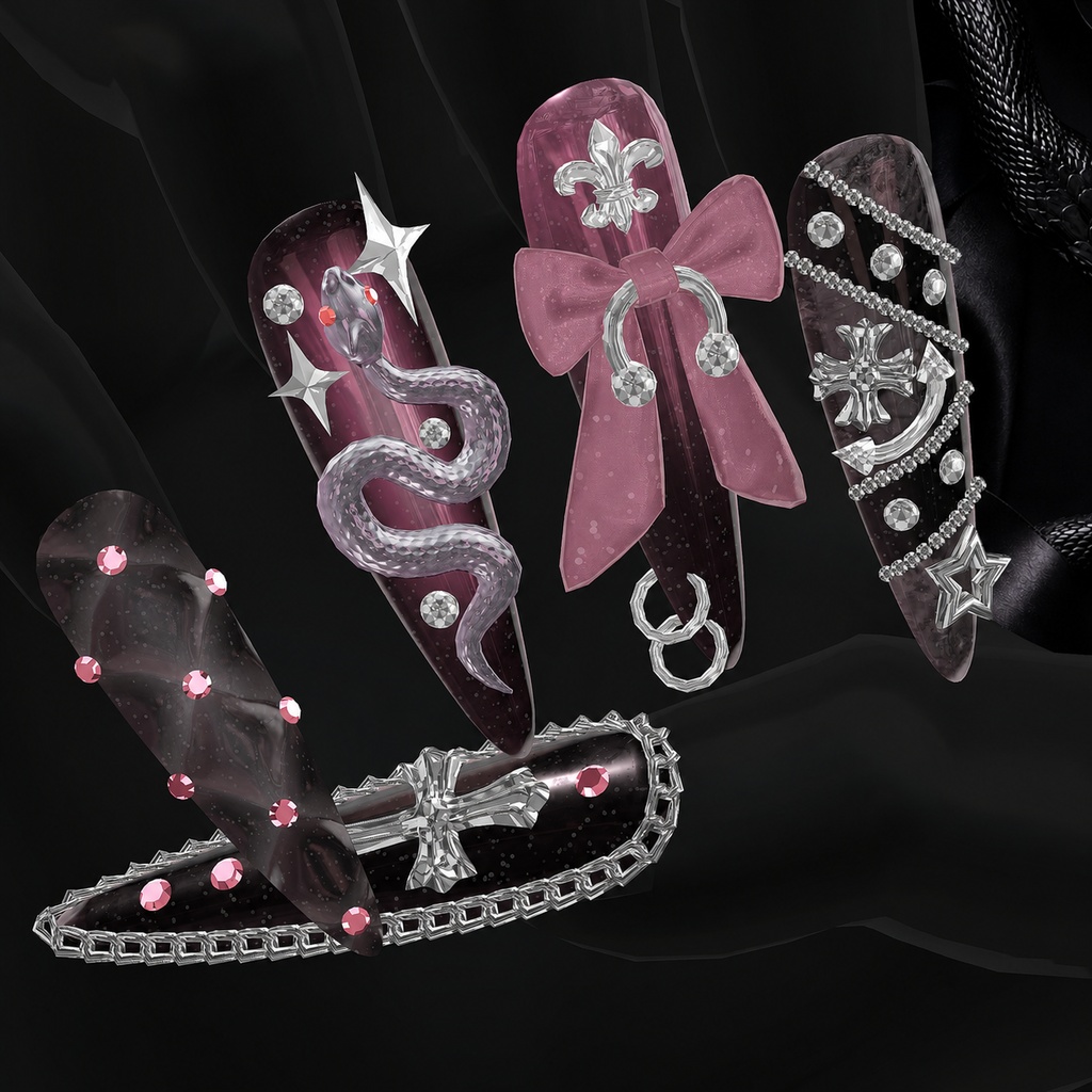 🔥🔥🔥50%HOTSALE🔥🔥🔥【DarkSnake Nail】🐍🎀