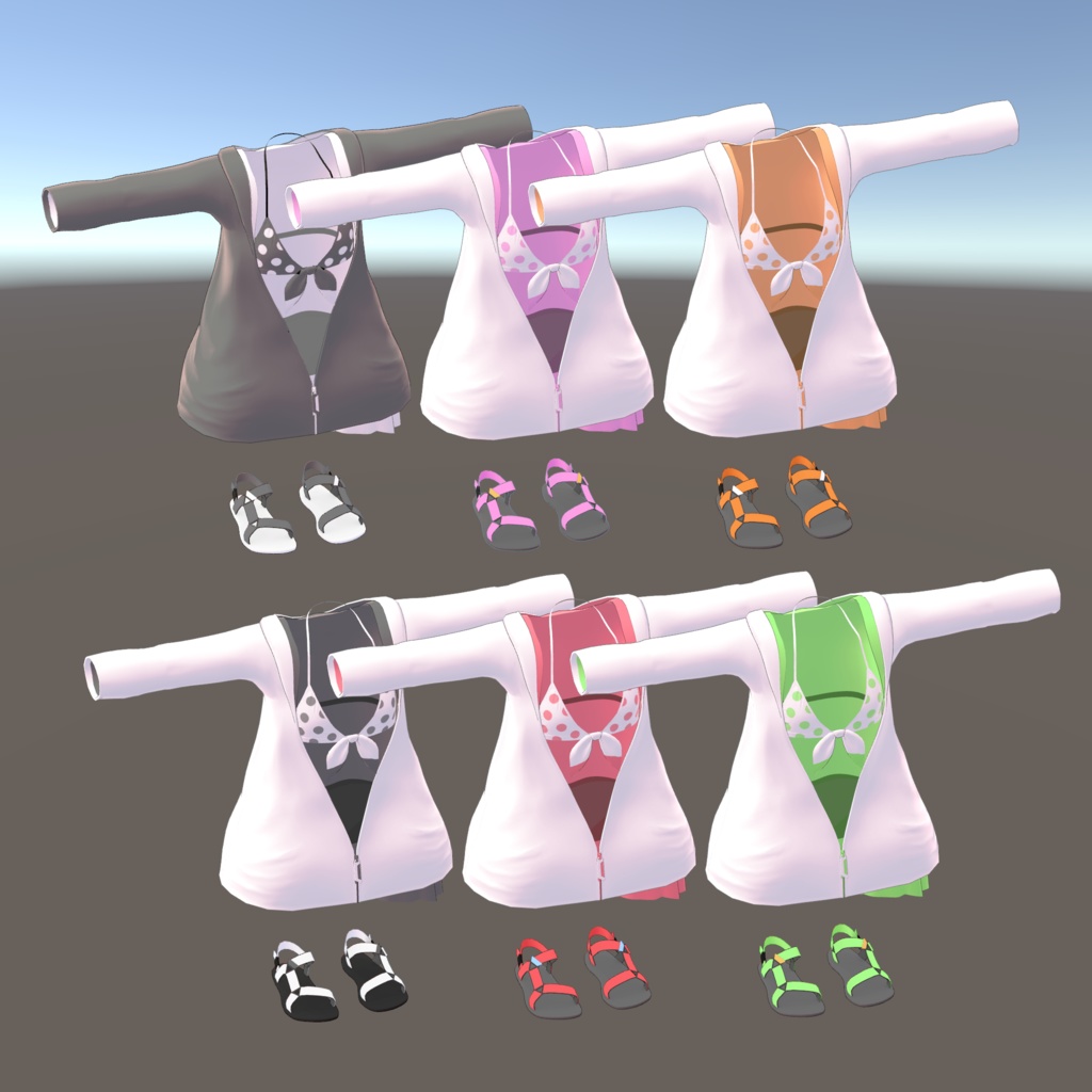 めいゆん用水玉水着