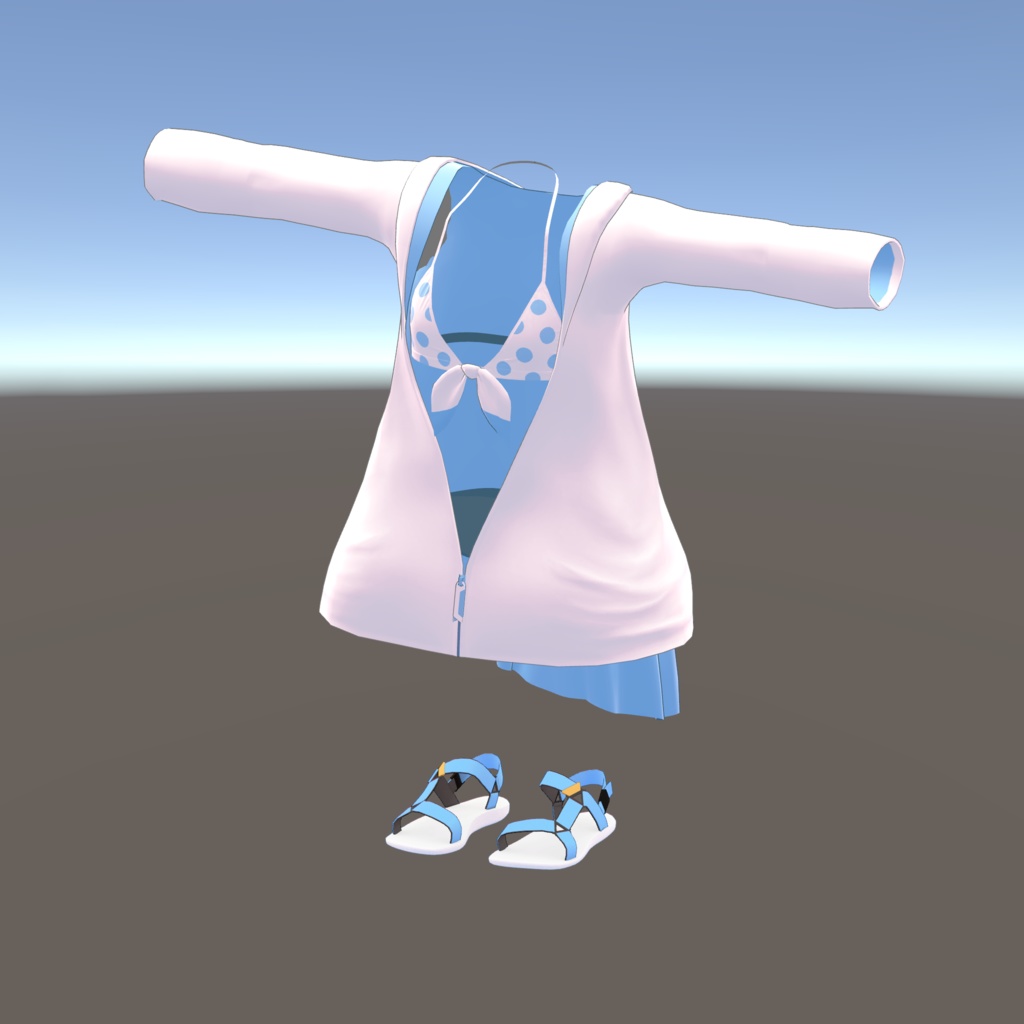 めいゆん用水玉水着